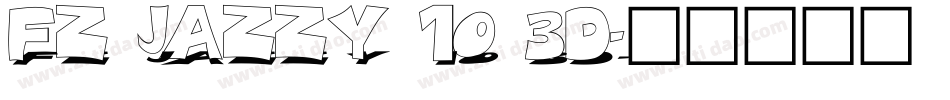 FZ JAZZY 10 3D字体转换
